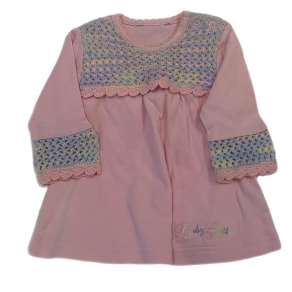 GUESS dress with crochet inserts. 3-6 m